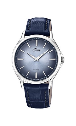 Lotus Watches Orologio Uomo 18516/2 | Cassa Acciaio 40mm | Cinturino Pelle E Vetro Minerale
