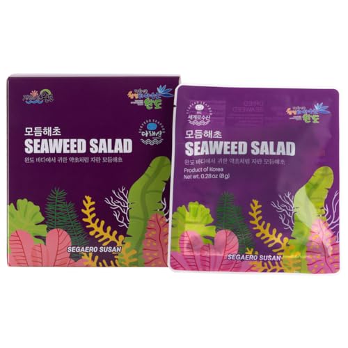 Segaero Susan Seaweed Mix Salad 10er Set | Vielfalt Des Meeres Mit Verschiedenen Seetangarten | Perfekt Für Kreative Küchen und Gesunde Mahlzeiten | Vegan, Nährstoffreich und Nachhaltig