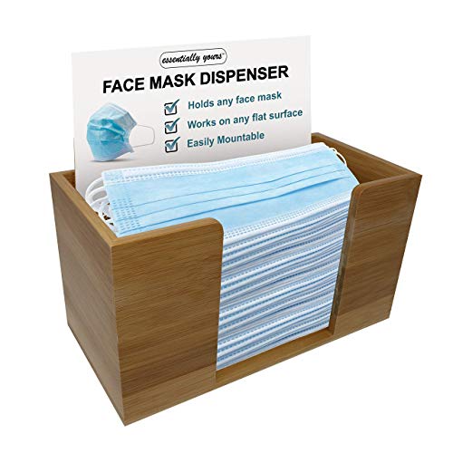 Essentially Yours Bamboo Face Mask Dispenser | Open Wooden Mask Box For Storing And Dispensing Personal Face Masks #TOP10