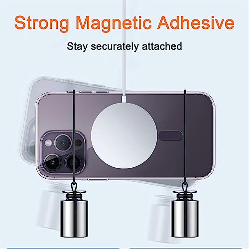 Image of COJOC 3PCS for Magsafe Ring Sticker,Universal Magnetic Conversion Adapter Compatible with Wireless Charging Accessories for iPhone 17 /Air /16 /15 /14 Series, Galaxy Series and Phone Case,Deep Purple