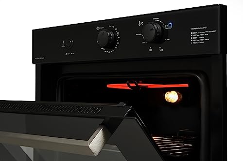 FISCHER FORNO A GÁS EMBUTIR INFINITY 50L COM GRILL PRETO 127V - 31000-79710