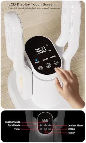 Secador de Calzado 100W Circulación de Aire Caliente Negro miniatura 6