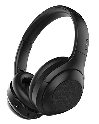 Bluetooth Headphones, Wireless Noise Cancelling Headphones Over Ear with Microphone Fast Charging 30 Hour Playtime Lightweight Foldable Design for Travel