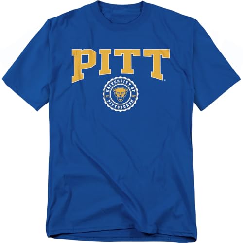 LOGOVISION University of Pittsburgh Collegiate Seal Unisex Adult T Shirt, Royal, 2X-Large