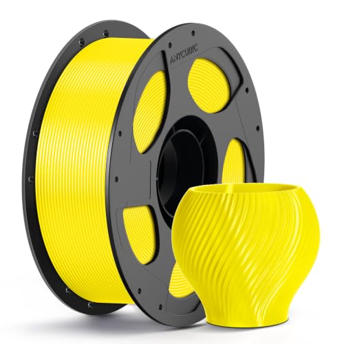 Image of ANYCUBIC PETG Filament 1.75mm, 3D Printer Filament, Dimensional Accuracy + /- 0.02mm, Exceptional Toughness, Print with Most FDM 3D Printers, 1KG Reusable Spool, Classic Yellow