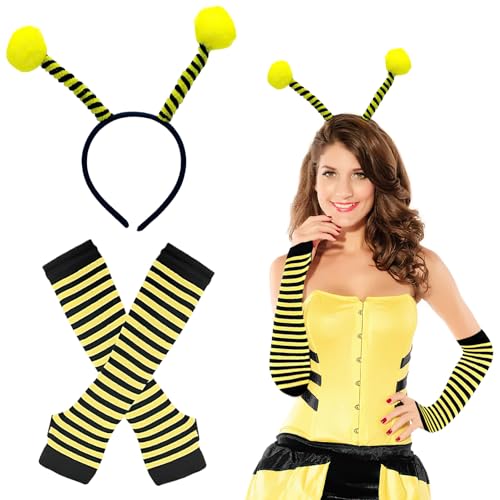 LXONTSG Ape Cosplay Fascia Capelli, Costume Ape Accessori, Bee Cosplay Accessorio, Ape Fascia Capelli, Ape Fascia Capelli Adulto, Carnevale Ape Fascia Capelli, Bee Headband, per Adulto Bambini (B)