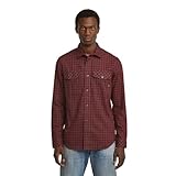 camisa star trek feminina Tejido ligero y flexible G-STAR Camisa Marine Slim para Hombre, Multicolor (Baron Chibi Check D24963-D818-G907), L