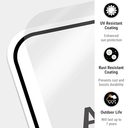 Image of Package Delivery Sign, Delivery Instructions All Package Front Door Sign, 12x18 Inches, Rust Free .063 Aluminum, Fade Resistant, Made in USA