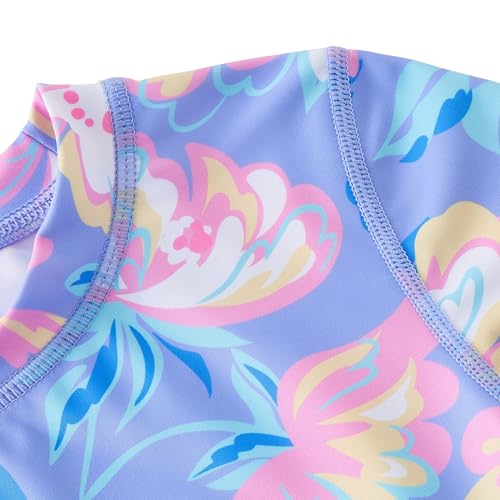 Image of UMELOK Toddler and Little Girls Rash Guard Sets with Bikini Bottoms Swimwear