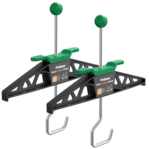 Ladder Clamps Ladder Roof Rack Clamps for Wide Roof Bars Ladder Clamp with Built-in Lock Crash Tested Quick Fit Roof Bar Ladder Clamps 2 Pack Green