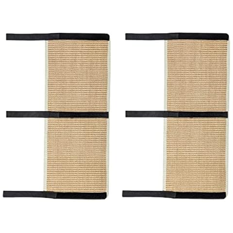 Cat Scratching Pads Wear-resistant Sisal Rope Cat Scratcher Velcro-fastening Cat Scratching Board For Table Legs (Color : Brown, Size : Set of 2) Cover