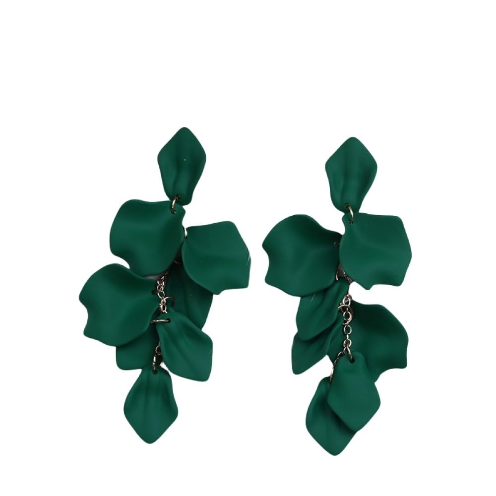 Déclaration classique boucle d'oreille fleurs et franges - 4