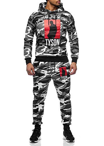 Preisvergleich Produktbild OneRedox Herren Jogginganzug Sportanzug Modell 979 Camouflage (S, Camou White)