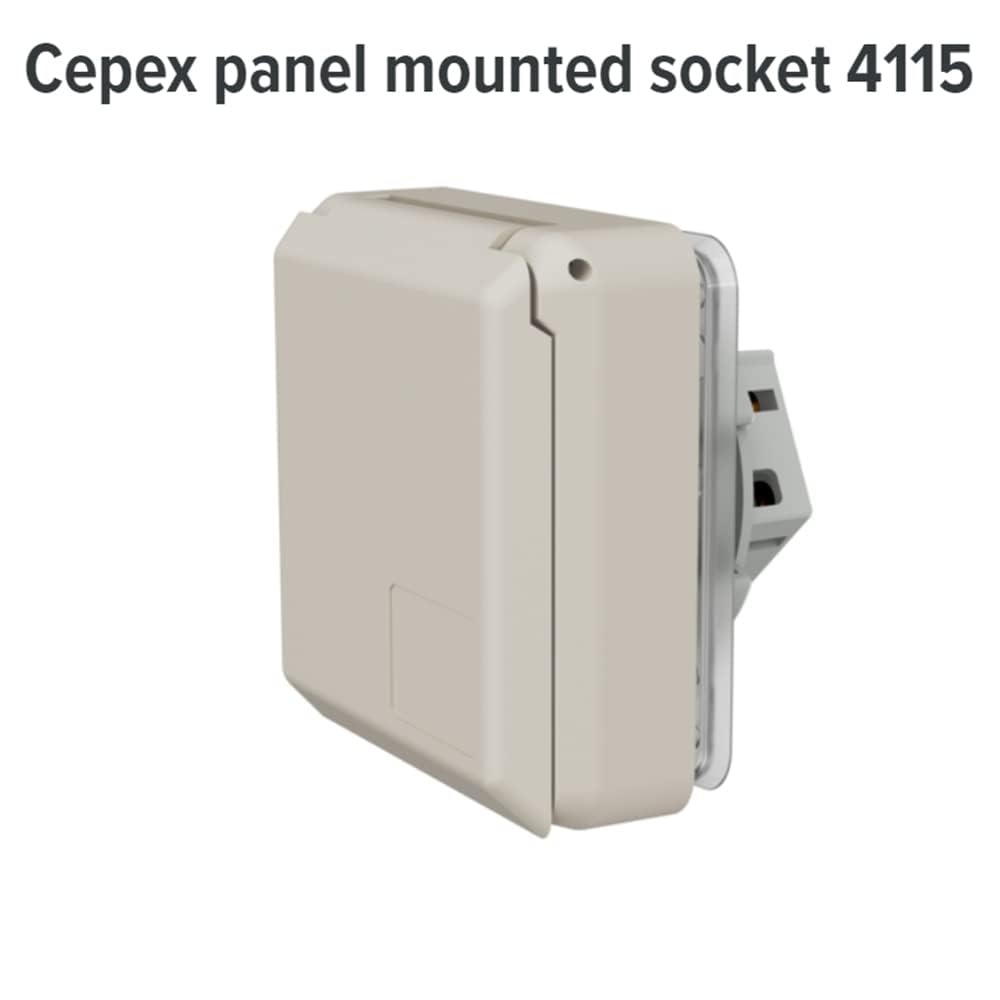 Mennekes 101100352 Basen w systemie cepex-th, gniazda CEE, 400 V, 50–60 Hz, 16 A, 5-biegunowe, IP 44, 5 pakiet