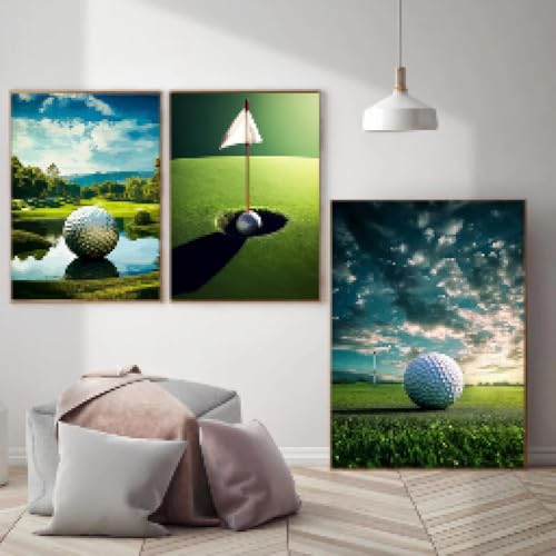 Affiche d'art de golf pour habiller un mur vide toile TONGYINLI moderne 50x70