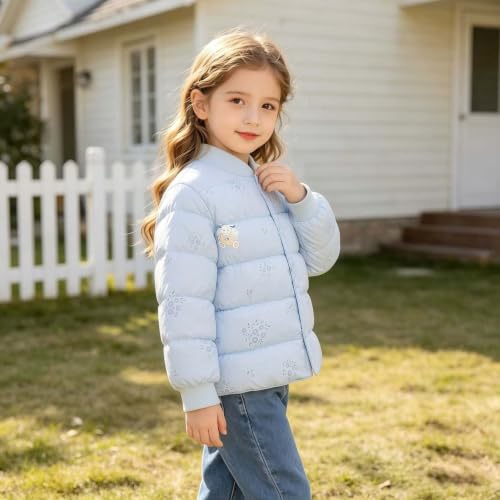 XOGWVJ Girls Winter Puffer Jacket Warm Zip Up Quilted Coats 2-8 Years - image 6