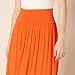 Amazon Essentials Women's Jersey Pull On Midi Length Skirt, Orange, Medium