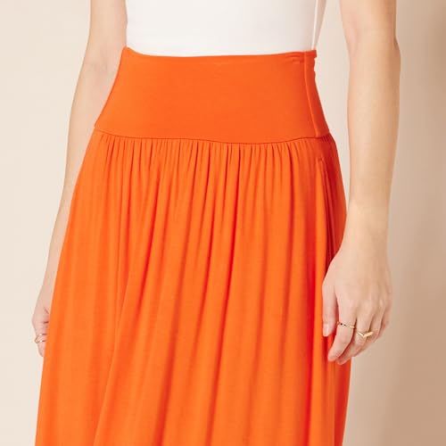 Image of Amazon Essentials Women's Jersey Pull On Midi Length Skirt