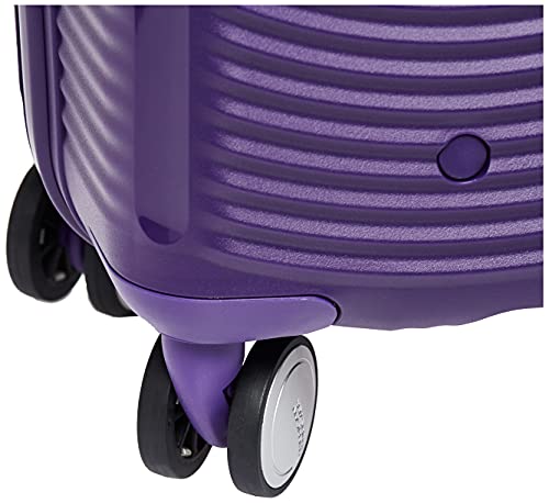 American Tourister Curio Hardside Luggage With Spinner Wheels, Purple, Checked-Medium 25-Inch #TOP4