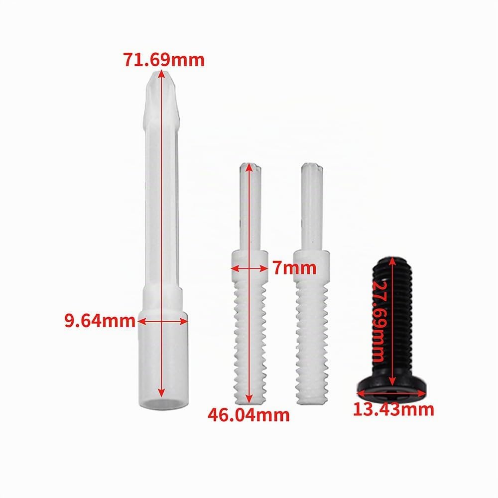 Pulsador Cisterna Pulsador Doble Cisterna Media Luna Alcance Corto Botón de Presión para Inodoro Compatible con Cisterna D2D AH0001800R 822043001