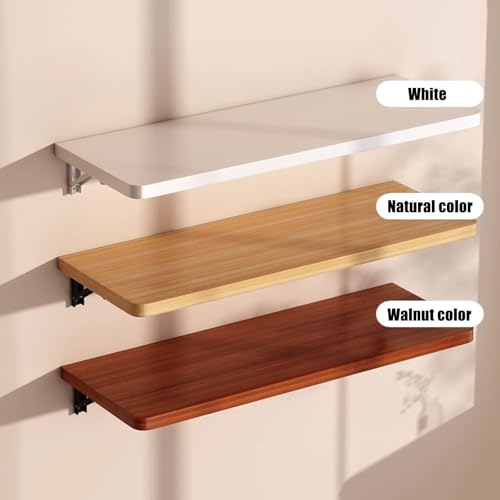 Table pliante murale pour cuisine et studio au design noyer