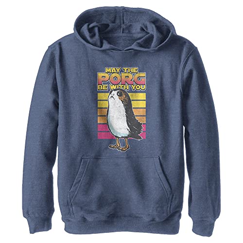 Sweatshirt à capuche Star Wars Porg avec motif imprimé rétro grand format