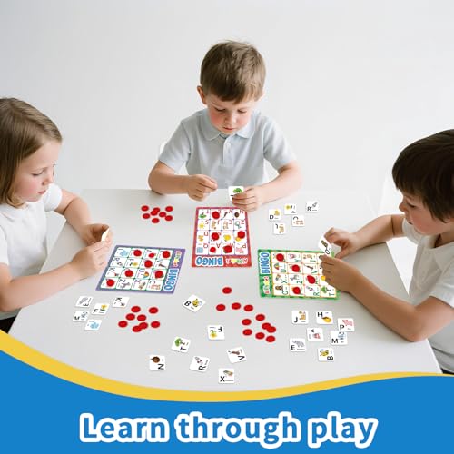 Alphabet Bingo Game, Letter&Number&Sight Word Bingo miniatura 6