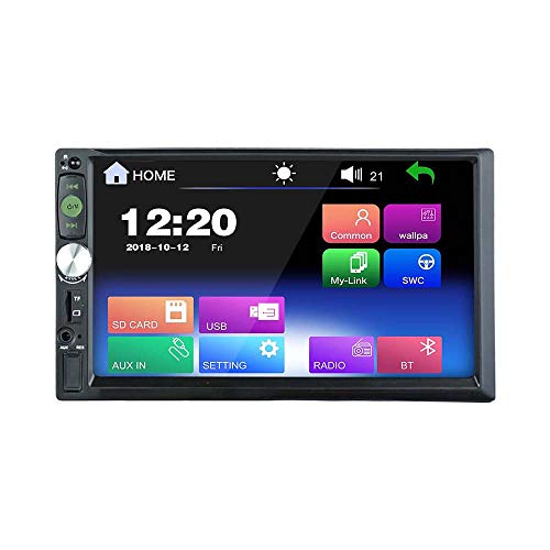 2DIN Capacitive Touch Screen 7 inch Car Stereo Mirror Link FM only Bluetooth