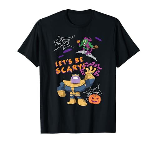 T-shirt en coton Thanos Green Goblin motif citrouille col rond