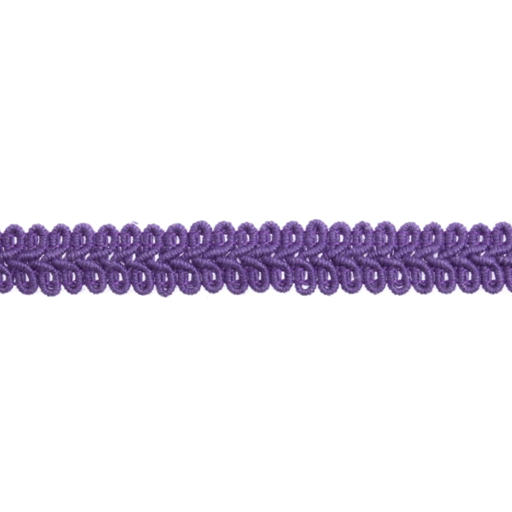 15mm Scroll Gimp Braid Upholstery Costume Trim Matt 25 Color 1 2 or 4 Metre 150D, Light Purple Lavender, 2 Metres