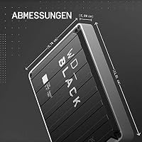 WD_BLACK P10 Game Drive for Xbox 4 TB (1 Monat Xbox Game Pass Ultimate, Übertragungsgeschwindigkeiten bis 130 MB/s, für Xbox) Schwarz mit weißem Rand – Ansicht 2