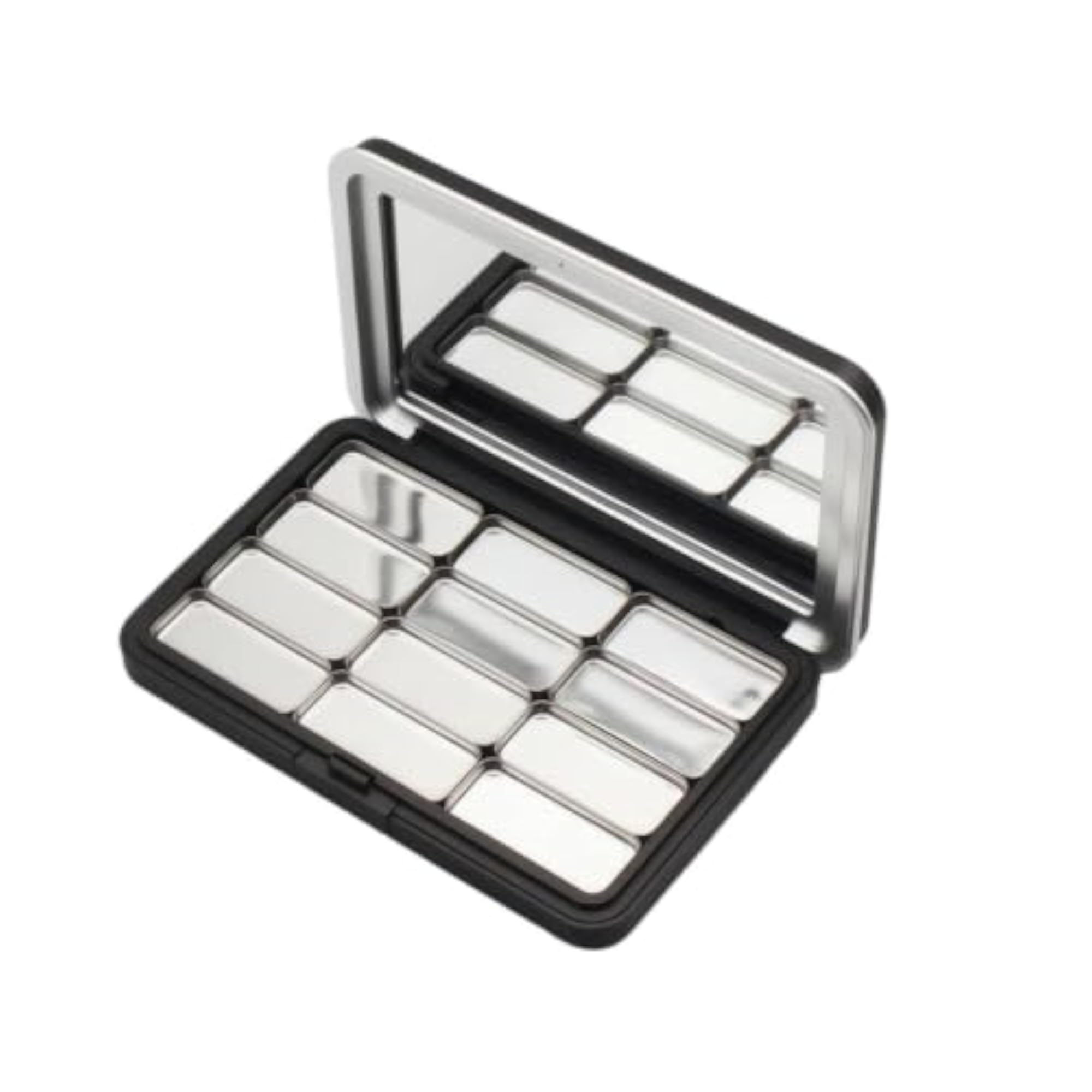 Customizable Cosmetic Storage Case with Mirror