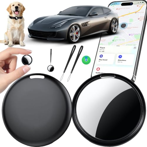 RGIMF GPS Tracker for Vehicles No Subscription (iOS Only) - Hidden Tracker Device for Vehicles Mini Car Tracker Tag Work with Find My Tracking Device for Kids Key Pet Luggage