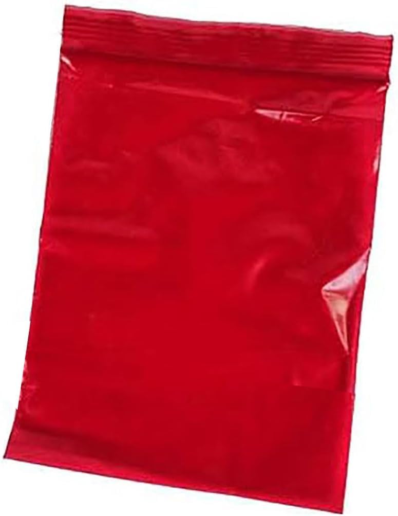 uGems 2" x 3" Red 100 Resealable Plastic Bags Durable Storage for Crafts, Tools, Office Supplies, Small Parts, Travel, and Holiday Packaging – sku: