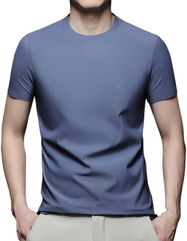 Everyday Men's Undershirts White Cotton Tee Shirts Crew Neck Moisture Wicking Summer T-Shirts Unisex Short Sleeve Tops