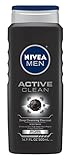 NIVEA Men Active Clean Body Wash, 16.9 Ounce