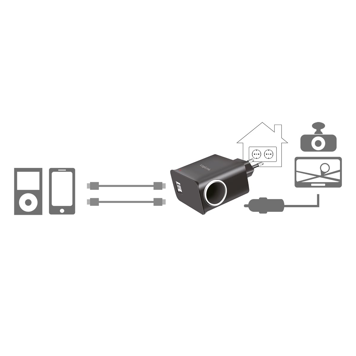 LogiLink PA0046 caricabatterie per cellulari e PDA