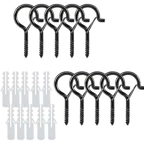 10 Pcs ATBEAMEN Screw Hooks for Outdoor Use Cover