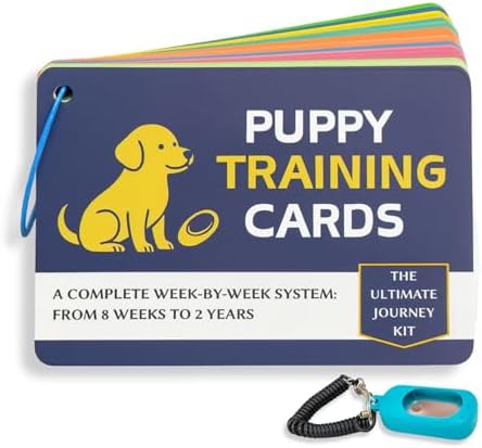 Puppy Training Cards - Complete Raising Dog Kit with Clicker - Re...