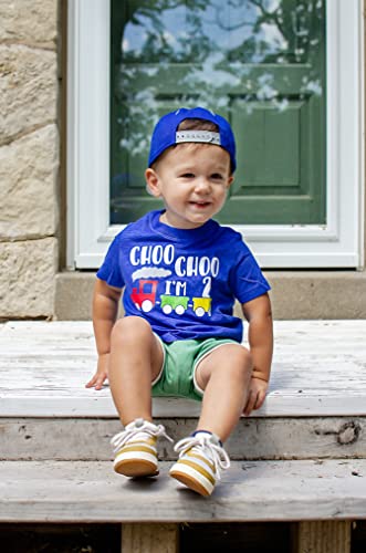 Olive Loves Apple Choo Choo I'm Two Boys 2nd Birthday T-Shirts for Baby Boys Second Birthday Outfit4