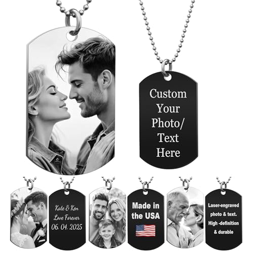 Picture Necklace Personalized Photo Custom Necklace For...
