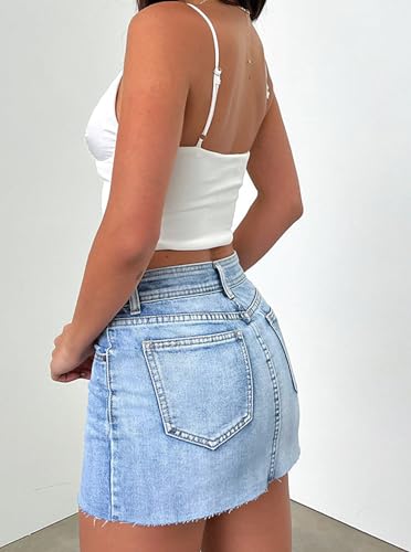 Women's Sexy Bodycon Stretch Denim Mini Skirt2