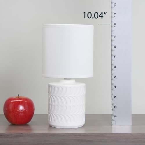 Lámpara de mesa Simple Designs LT1167-OFF 10 pulgadas cerámica miniatura 6