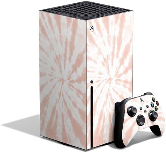 Skinit Decal Gaming Skin Compatible with Xbox Series X Bundle - Pink Tie Dye Design