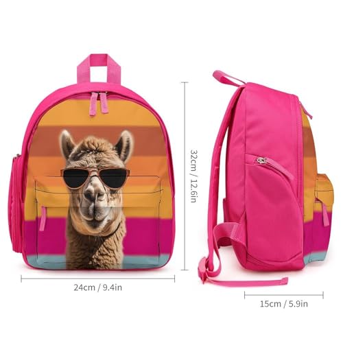 Camel Wearing Sunglasses Mini Backpack Light Weight Small Travel Backpack Shopping Travel Daypack2