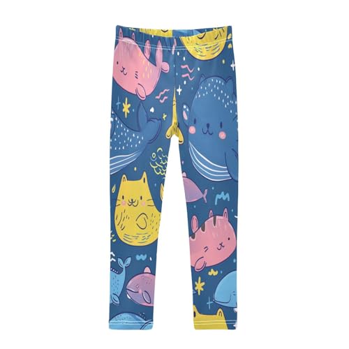 Toddler Girls Leggings Printed Yoga Pants Leggings Shark Fish for Kids