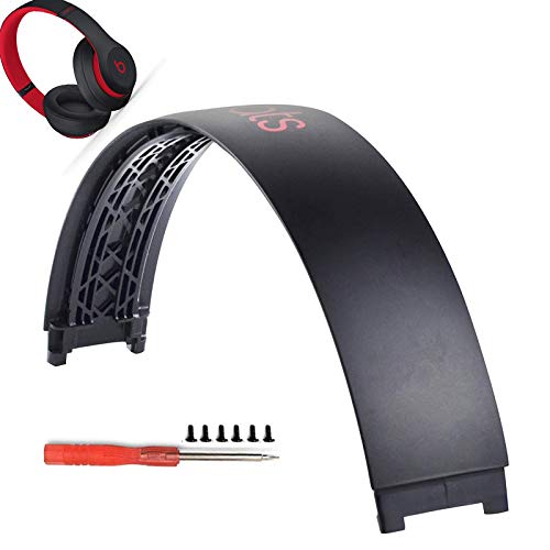 Studio 3 Headband Replacement Arch Plastic Top Head Band Repair Parts Compatible with Studio 3 Wireless Headphones (Defiant Black-Red)