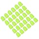 PATIKIL Gummifingerspitzen, 30er-Pack Silikon-Daumen-Fingerschutz-Fingerspitzenabdeckungen Schutzpolster Fingerhüte für Büro, Zählen, Nähen, Grasgrün, mittlere Größe