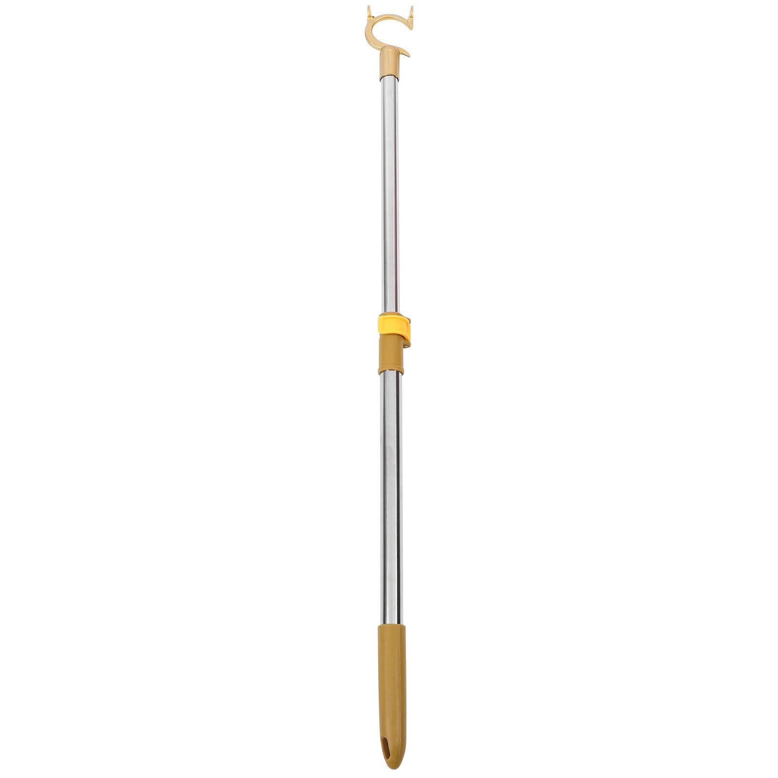 Uonlytech Adjustable Retractable Clothesline Pole 53-78cm Lightweight Aluminum Stainless Steel Clothes Reach Rod for Clothes Drying and Home Wardrobe Organizing