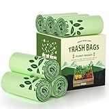 AYOTEE 150 Count Compostable Trash Bags 3 Gallon Trash Bag, Small Compost Bags for Countertop Bin, Unscented Biodegradable Compost Bag 3 Gallon Compostable Food Scrap Liner fit 11.36 Liter